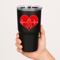 Go Red Heart Health Awareness Pulse Tumbler