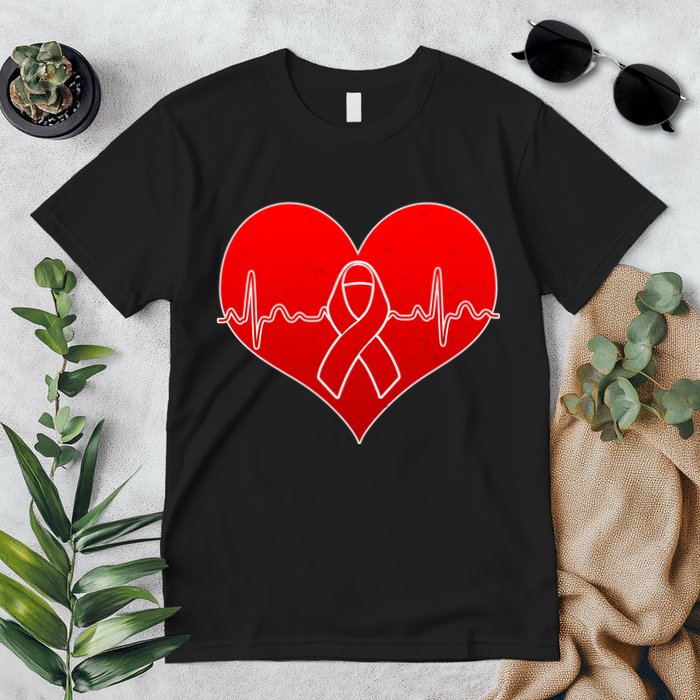 Go Red Heart Health Awareness Pulse Premium T-Shirt