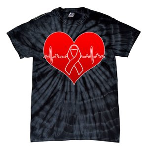 Go Red Heart Health Awareness Pulse Tie-Dye T-Shirt