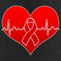 Go Red Heart Health Awareness Pulse Trucker Hat