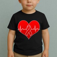 Go Red Heart Health Awareness Pulse Toddler T-Shirt
