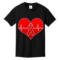 Go Red Heart Health Awareness Pulse Kids T-Shirt
