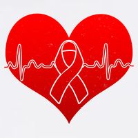 Go Red Heart Health Awareness Pulse Garment-Dyed Sweatshirt