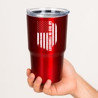 Go Red In February Heart Disease Awareness Flag Tumbler