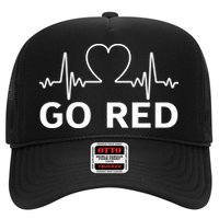 Go Red Pulse Heart Disease Awareness Trucker Hat