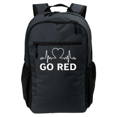 Go Red Pulse Heart Disease Awareness Daily Commute Backpack