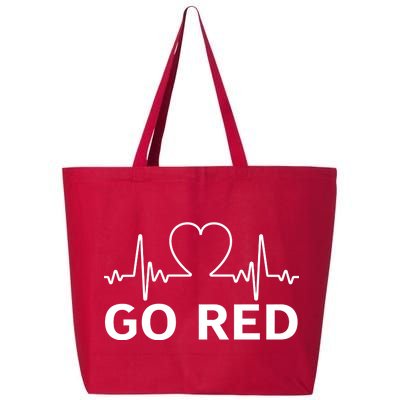 Go Red Pulse Heart Disease Awareness 25L Jumbo Tote