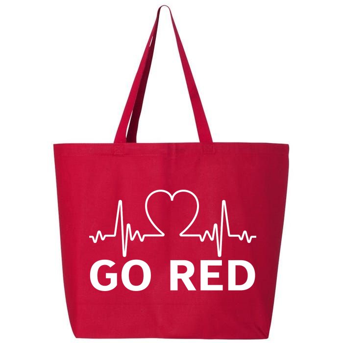 Go Red Pulse Heart Disease Awareness 25L Jumbo Tote