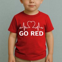 Go Red Pulse Heart Disease Awareness Toddler T-Shirt