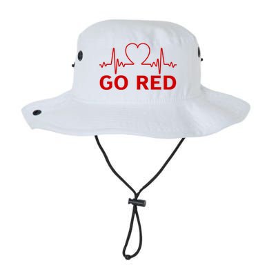 Go Red Pulse Heart Disease Awareness Legacy Cool Fit Booney Bucket Hat