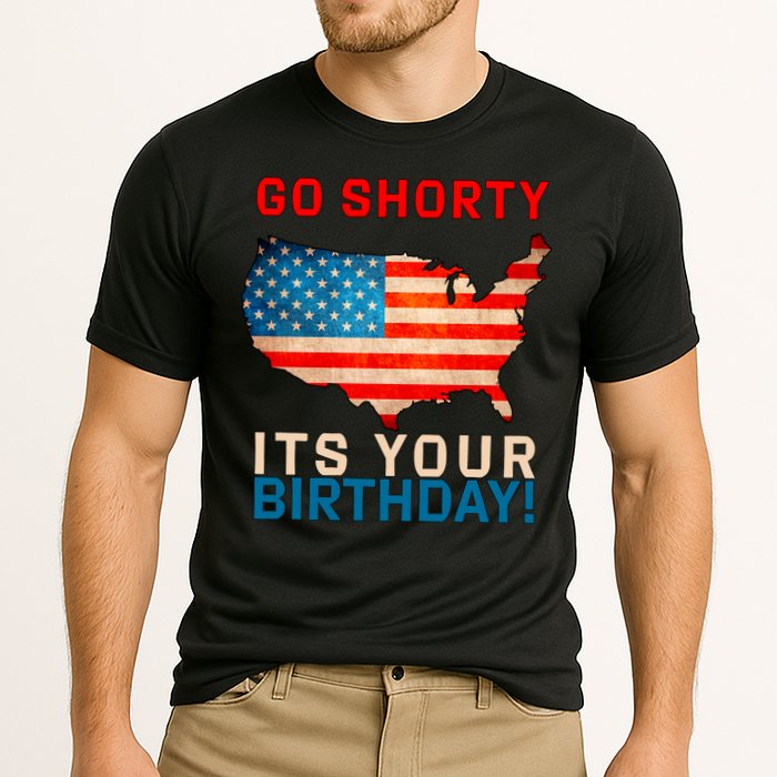 Go Shorty Its Your Birthday America 4th of July Cooling Performance Crew T-Shirt