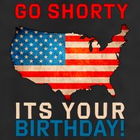 Go Shorty Its Your Birthday America 4th of July Golf Towel