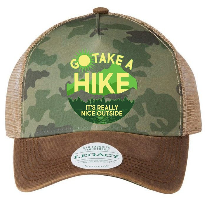 Go Take A Hike It's Really Nice Outside Legacy Tie Dye Trucker Hat