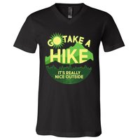 Go Take A Hike It's Really Nice Outside V-Neck T-Shirt