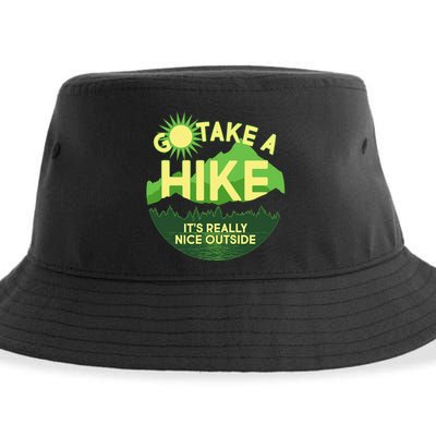 Go Take A Hike It's Really Nice Outside Sustainable Bucket Hat