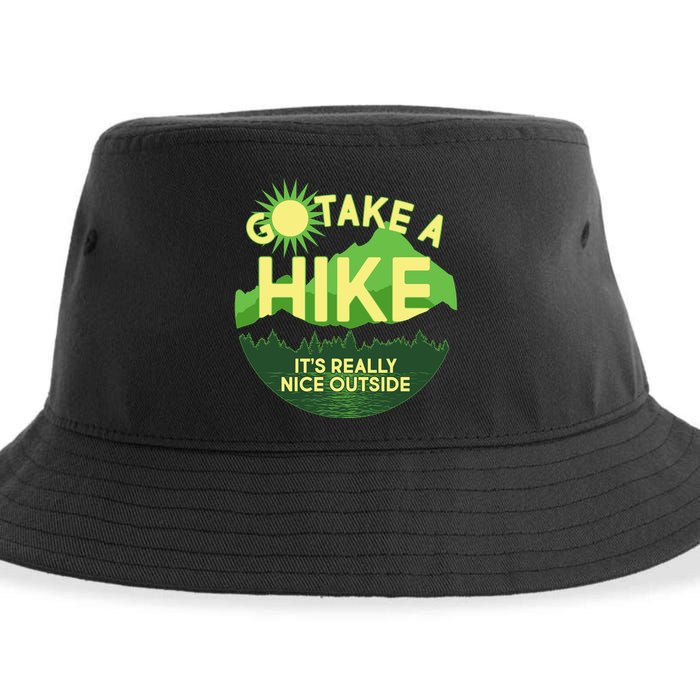 Go Take A Hike It's Really Nice Outside Sustainable Bucket Hat