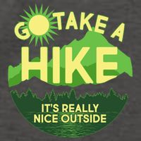 Go Take A Hike It's Really Nice Outside Vector Backpack