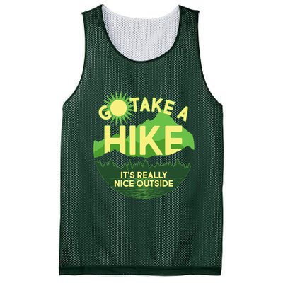 Go Take A Hike It's Really Nice Outside Mesh Reversible Basketball Jersey Tank