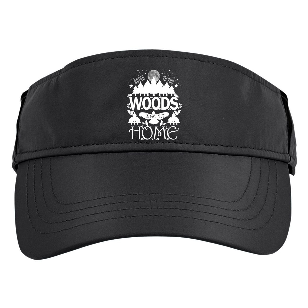Go To The Woods Is Going Home Adult Drive Performance Visor