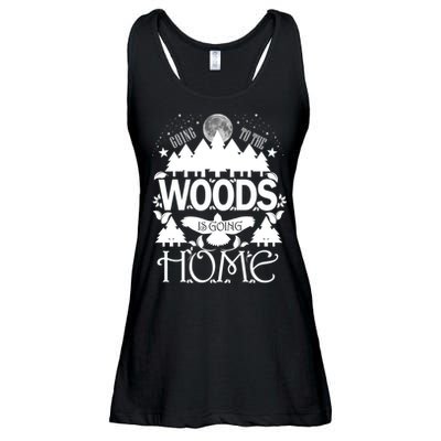 Go To The Woods Is Going Home Ladies Essential Flowy Tank
