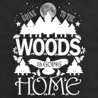 Go To The Woods Is Going Home Golf Towel