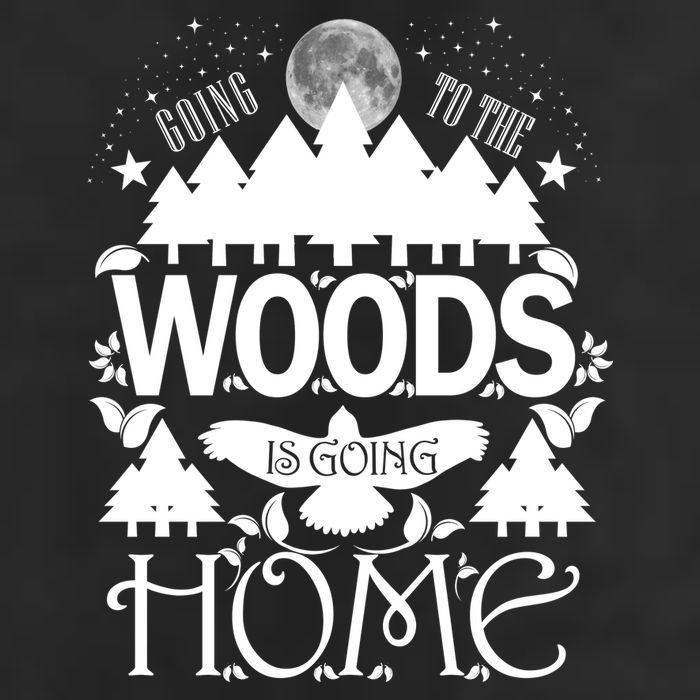 Go To The Woods Is Going Home Golf Towel