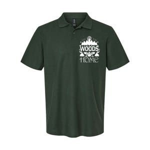 Go To The Woods Is Going Home Softstyle Adult Sport Polo