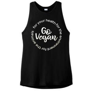 Go Vegan For Life Ladies PosiCharge Tri-Blend Wicking Tank