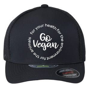 Go Vegan For Life Flexfit Unipanel Trucker Cap