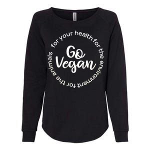 Go Vegan For Life Womens California Wash Sweatshirt