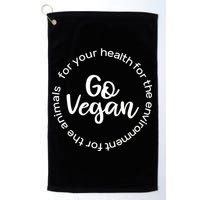 Go Vegan For Life Golf Towel