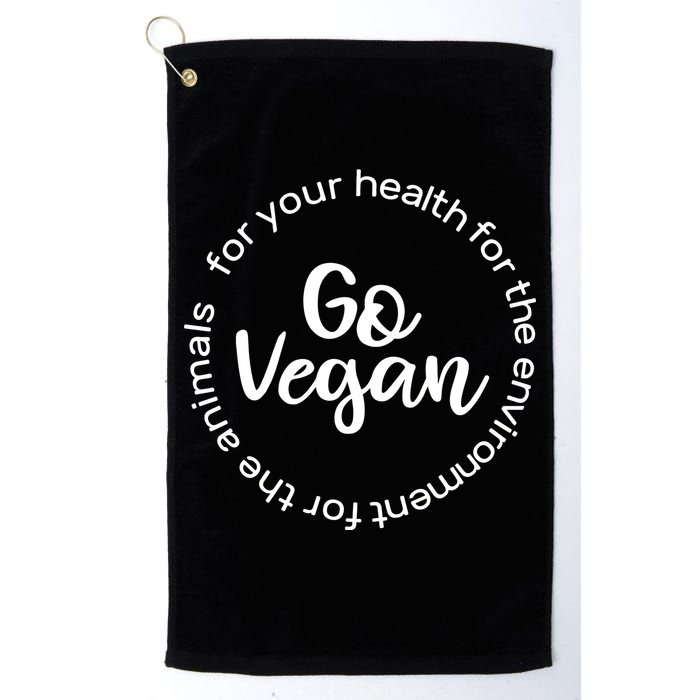 Go Vegan For Life Golf Towel