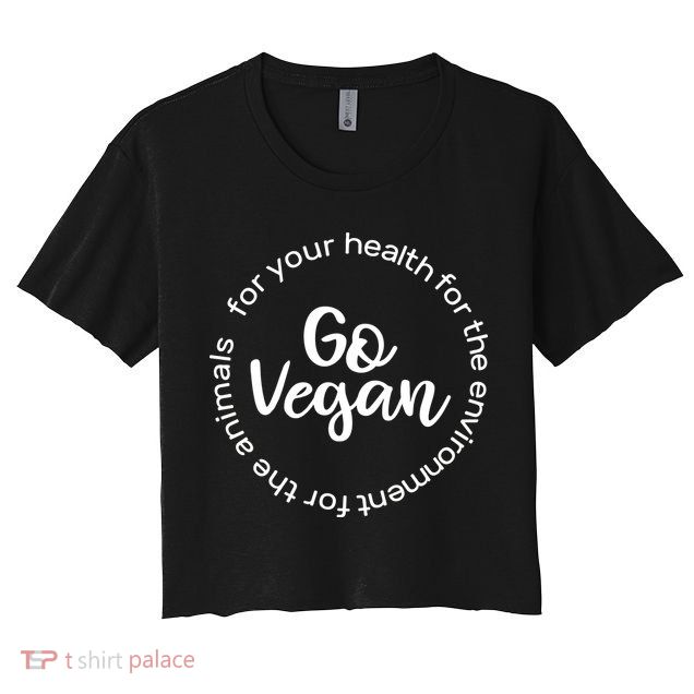 Go Vegan For Life Crop Top