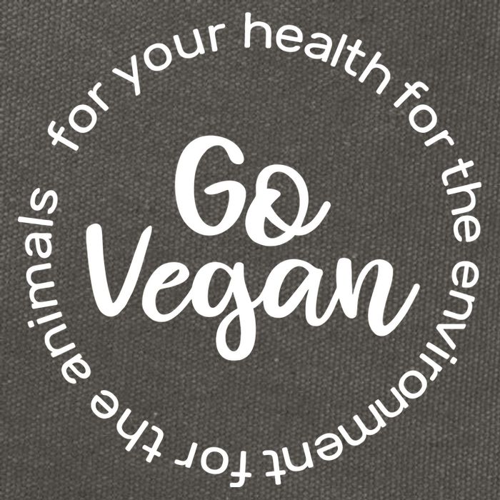 Go Vegan For Life Cotton Canvas Backpack