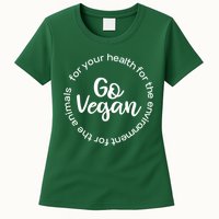 Go Vegan For Life Womens T-Shirt