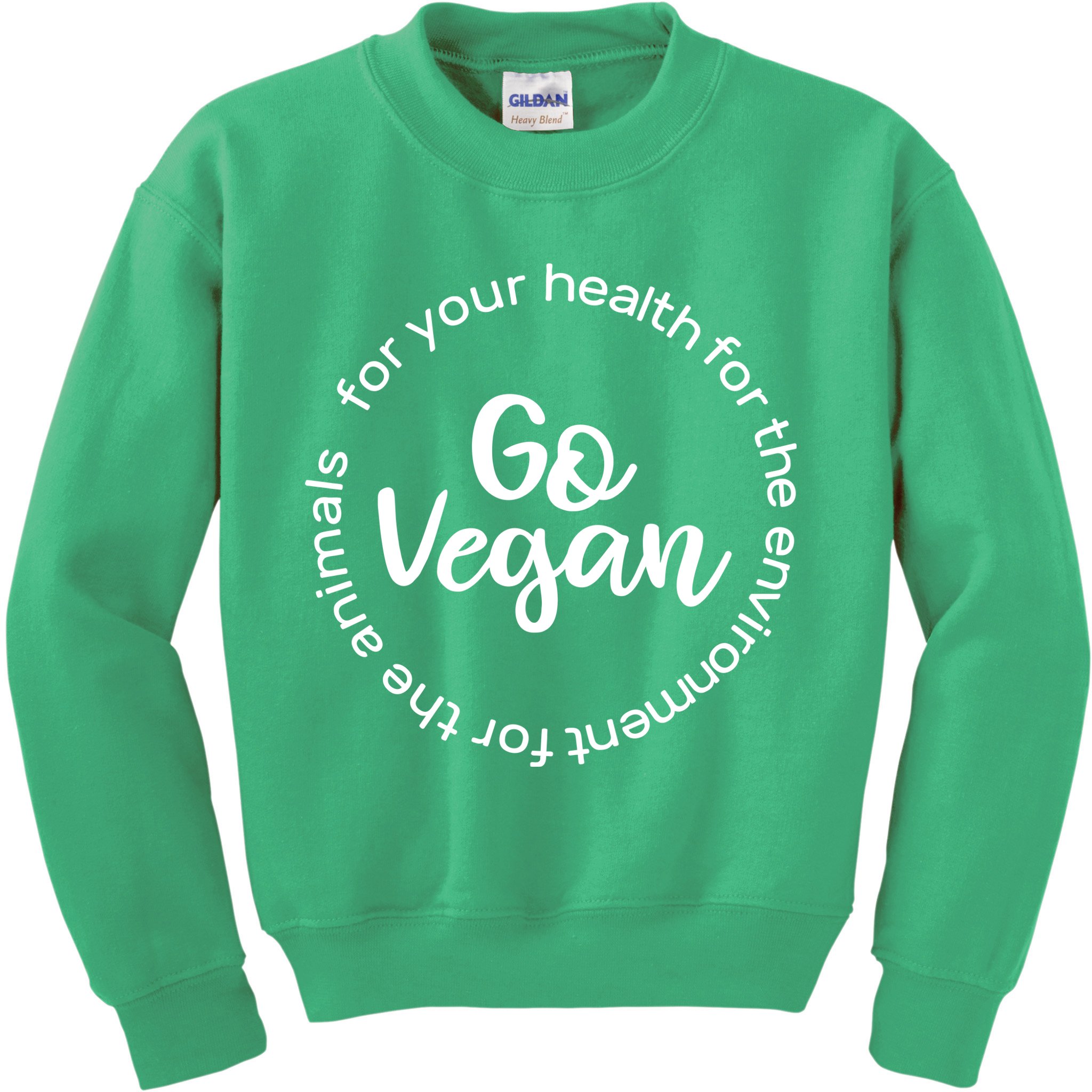 Go Vegan For Life Kids Sweatshirt