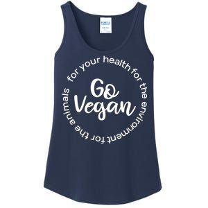 Go Vegan For Life Ladies Essential Tank