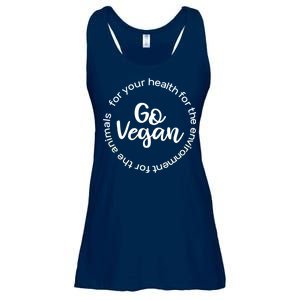 Go Vegan For Life Ladies Essential Flowy Tank