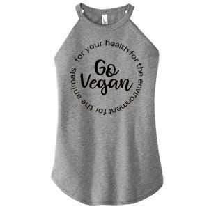 Go Vegan For Life Women's Perfect Tri Rocker Tank