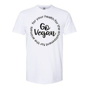 Go Vegan For Life Softstyle CVC T-Shirt