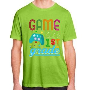 Game On 1St Grade First Video Controller Teacher Student Great Gift Adult ChromaSoft Performance T-Shirt