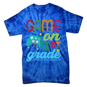 Game On 1St Grade First Video Controller Teacher Student Great Gift Tie-Dye T-Shirt