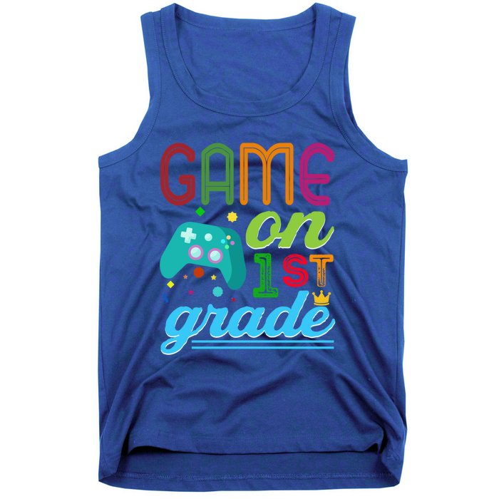 Game On 1St Grade First Video Controller Teacher Student Great Gift Tank Top