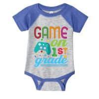 Game On 1St Grade First Video Controller Teacher Student Great Gift Infant Baby Jersey Bodysuit