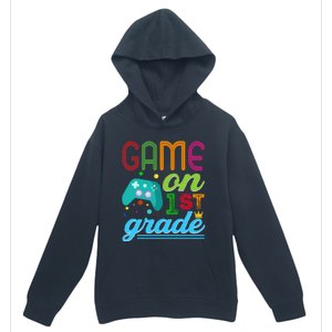 Game On 1St Grade First Video Controller Teacher Student Great Gift Urban Pullover Hoodie