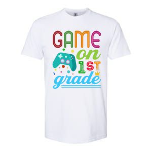 Game On 1St Grade First Video Controller Teacher Student Great Gift Softstyle CVC T-Shirt