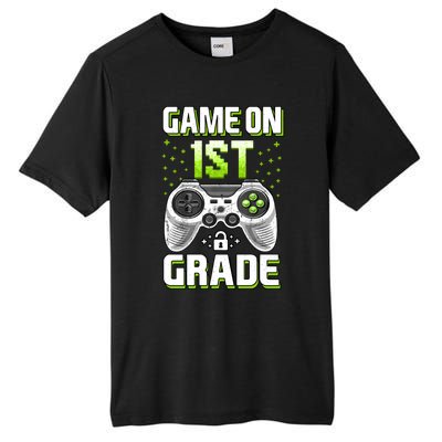 Game On 1St Grade Gift Funny Gamer Back To School Gift Tall Fusion ChromaSoft Performance T-Shirt