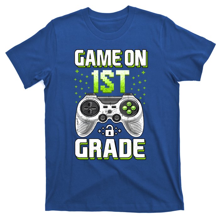 Game On 1St Grade Gift Funny Gamer Back To School Gift T-Shirt