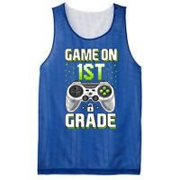 Game On 1St Grade Gift Funny Gamer Back To School Gift Mesh Reversible Basketball Jersey Tank