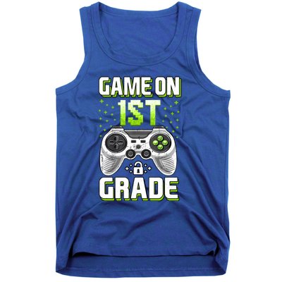 Game On 1St Grade Gift Funny Gamer Back To School Gift Tank Top